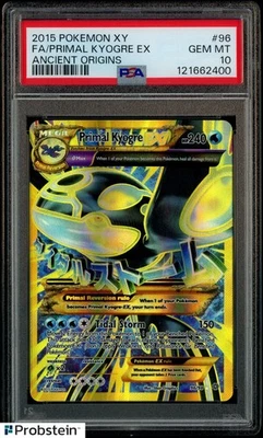 2015 Pokemon XY Ancient Origins Full Art Primal Kyogre EX #96 PSA 10 GEM MINT