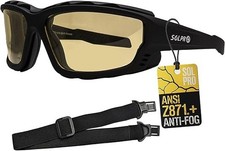 Pares De Gafas Anteojos Lentes Para Motocicleta Moto Sol Dia Y Noche Negro NUEVO
