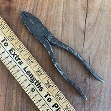 VINTAGE KLEIN TOOLS LINEMAN PLIERS 10 INCH MARKED O-K-EN 1946 AMERICAN MADE