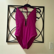 La Blanca women  s One Piece in Bold Magenta size 12