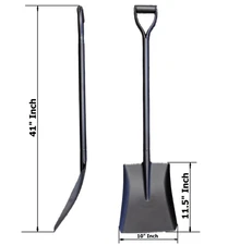 Whole Metal Strong Piece Square Shovel Spade for snow removal construction soil