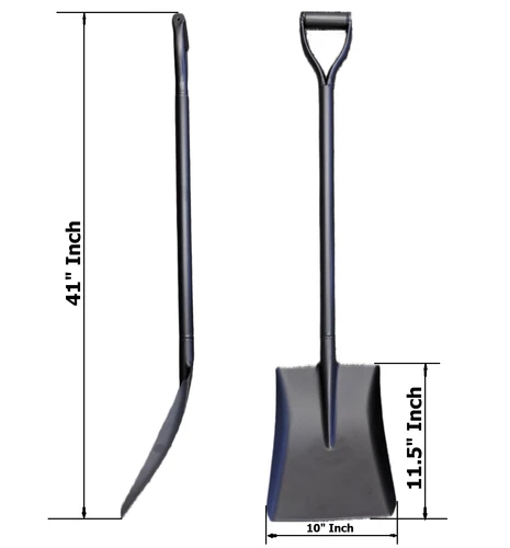 Whole Metal Strong Piece Square Shovel Spade for snow removal construction soil
