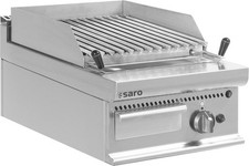 Saro Gas Lavasteingrill E7/Bs1Bb - Piezo-Z&uuml;nder - Edelstahl - inkl. Lavasteine