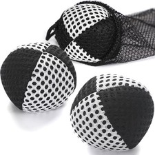 Juggling Balls Set of 3, Durable Bean Bags for Beginners  Pros Black