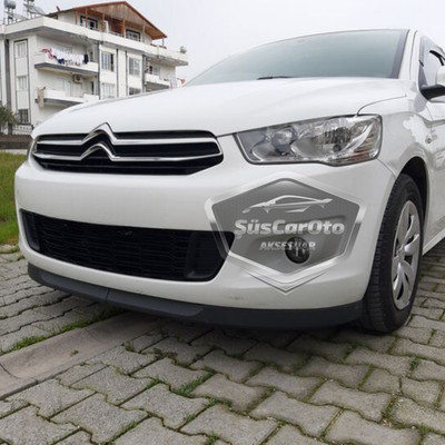 Front Bumper Lip Splitter 2 PCS   For Citroen C Elysee 12-25   Flexible Spoiler