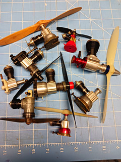 Lot of Cox 2 Stroke Model Airplane Engines and Misc Parts No Reserve