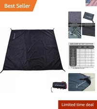 Heavy Duty Waterproof Tent Footprint - Ultralight Camping Ground Sheet 87''x59''