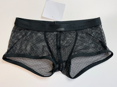 Manstore Minipant Netzpant Gr. M NEU schwarz transparent Prototyp
