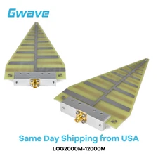 2GHz to 12GHz Ultra-Wideband 6dBi Gain Log-periodic Antenna