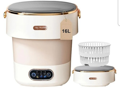 #ad #ad Portable Washing MachineMini Washer 16L Upgraded W Spin BasketSmall Clothes.W2 $40.00