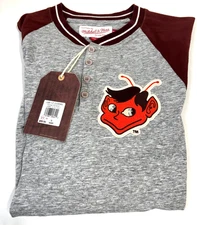 St. Louis Browns MLB Mitchell & Ness Cooperstown Collection Brand NEW Henley