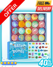 Bath Bombs for Kids with Surprise Inside, 20 Pack Handmade Bath Bomb Gift Set...