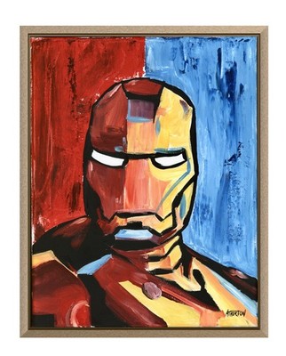 Atherton 11x14 Original Expressionism Acrylic Painting ''I Love You 3000'' signed
