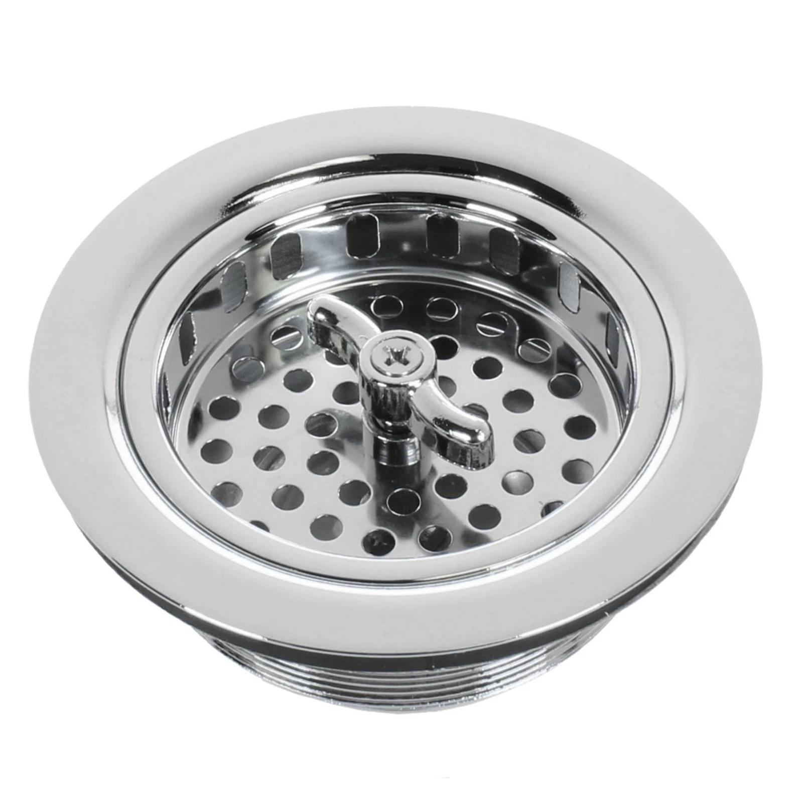 3.5" Basket Strainer Drain Assembly W/ Polished Chrome – Durable & Easy Install