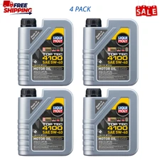 4 PACK - LIQUI MOLY 2329 Top Tec 4100 5W-40; 1 Liter
