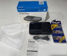 SONY CASSETTE RECORDER MODEL TCM-818 IN ORIGINAL BOX WITH SCOTCH BX60 3-PACK