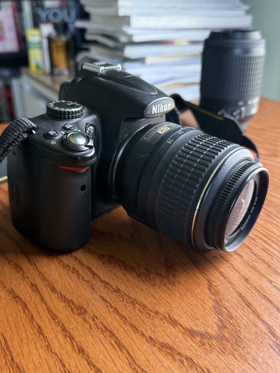 ⭐️Nikon D5000 Digital SLR Camera w/ AF-S DX Nikkor 18-55mm & 55
