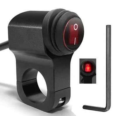 Wasserdichter 12V Schalter Aluminium 22mm für Elektro