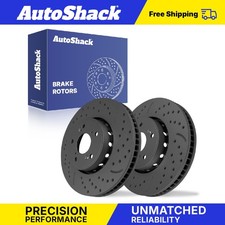 Front Drilled Slotted Brake Rotors Pair for 2013-2018 Acura RDX 2016 ILX