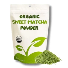 Organic Sweet Matcha Green Tea Powder - Cafe Style Blend by Cherie Sweet Heart