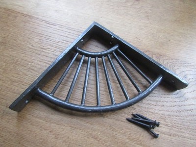 Rustikale Eisen Regal Regalträger Vintage Viktorianisch Retro Art Deco Gerüst