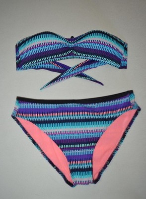 Cooler Badeau Bikini von DECATHLON geometrisches Muster, Gr. 42/44 B/C wNeu
