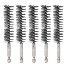5Pcs Bore Brush Stainless Steel 20mm Dia Cleaning Wire Tube Pipe Cleaner