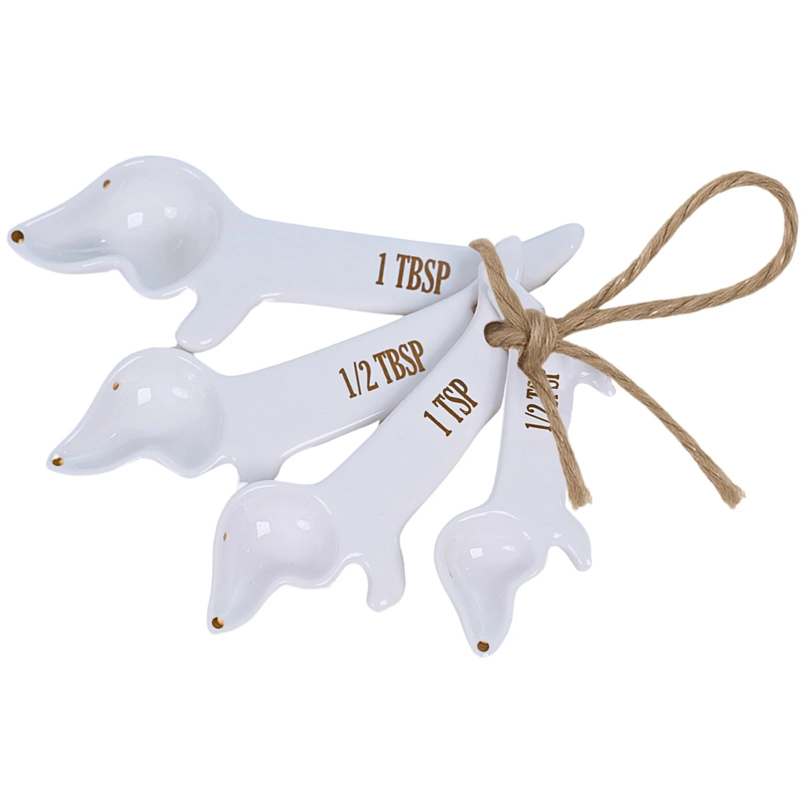 Dachshund Gifts Measuring Spoons Set, Ceramic Weiner Dog Gifts for Women, Tea...