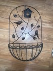 Indoor Outdoor hanging Rod Iron Flower Holder — photo 4