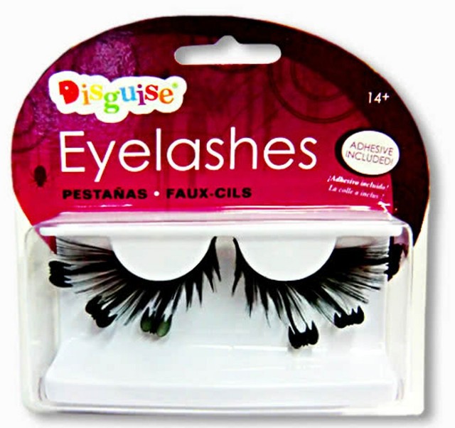 Halloween Black Batty Bat Eyelashes Dracula Vampire False Lashes With