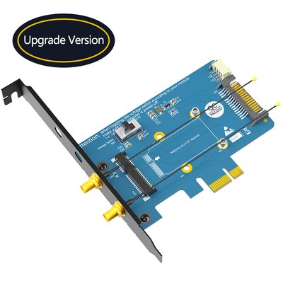 High quality Mini PCI-e to PCI-e 1x 16x Wireless Adapter for Bluetooth WIFI Card