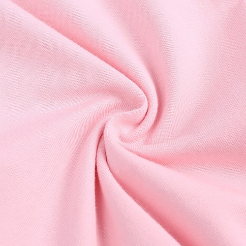 BABY ROMPER-Sleeper Short Sleeve Double Zipper Cotton Pink 3-6Mo Girl Bodysuit - Picture 10 of 13