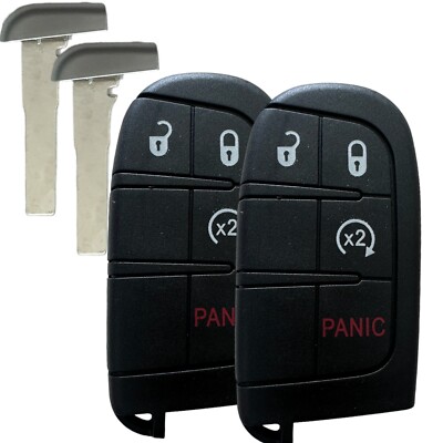 2 Remote For 2015 2016 2017 2018 Jeep Renegade Keyless Entry Car Key Fob