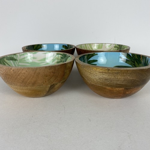 Mango Wood Pineapple Bowls Set Of 4 9880 - Picture 2 of 6