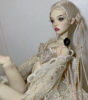 1/4 BJD Doll DIY Popovy Sisters Peewit Normal Color 6-Free Face Make UP+Eyes