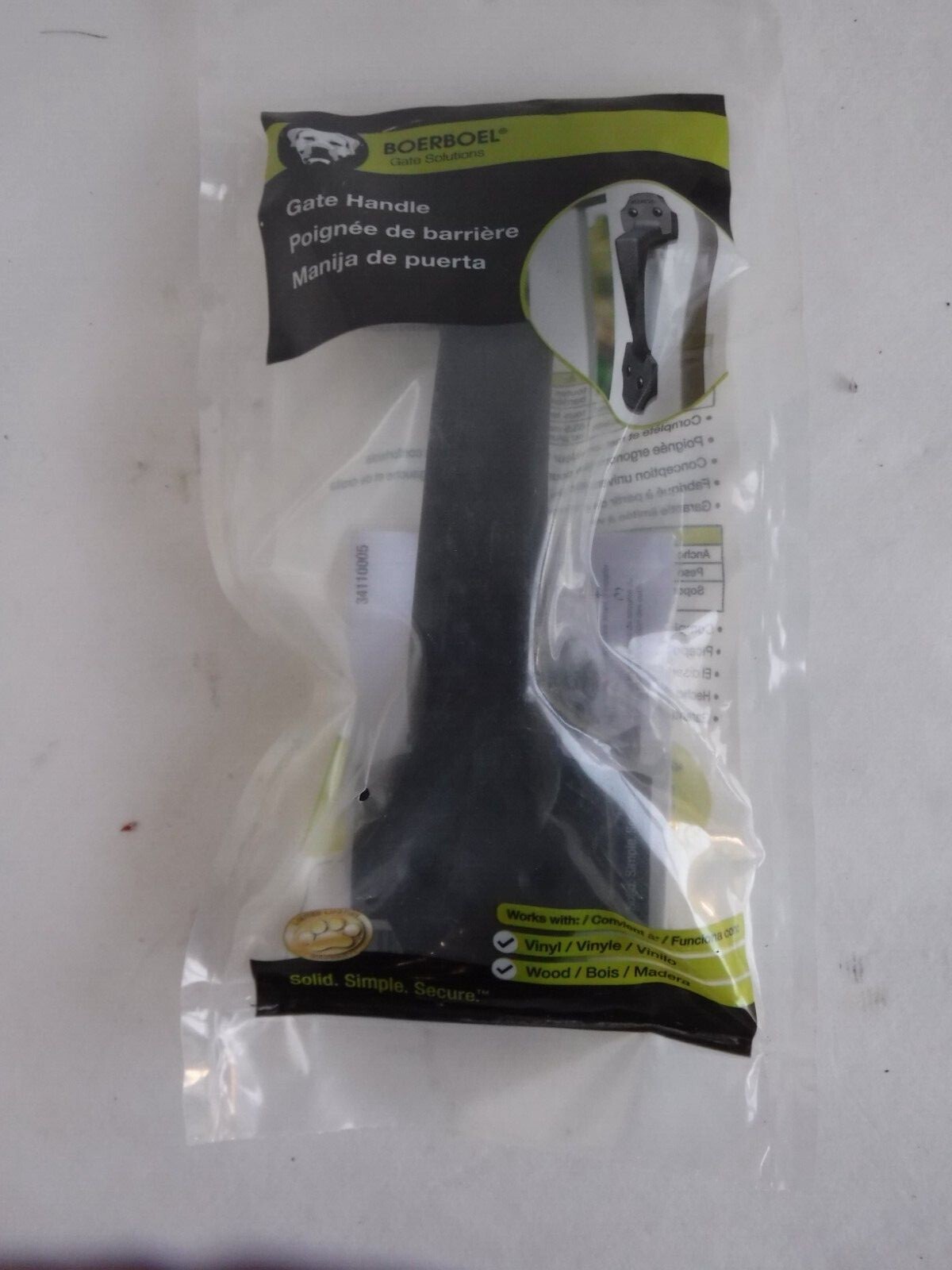Boerboel Gate Solutions 73024421 EZ Grip Handle Black for sale online