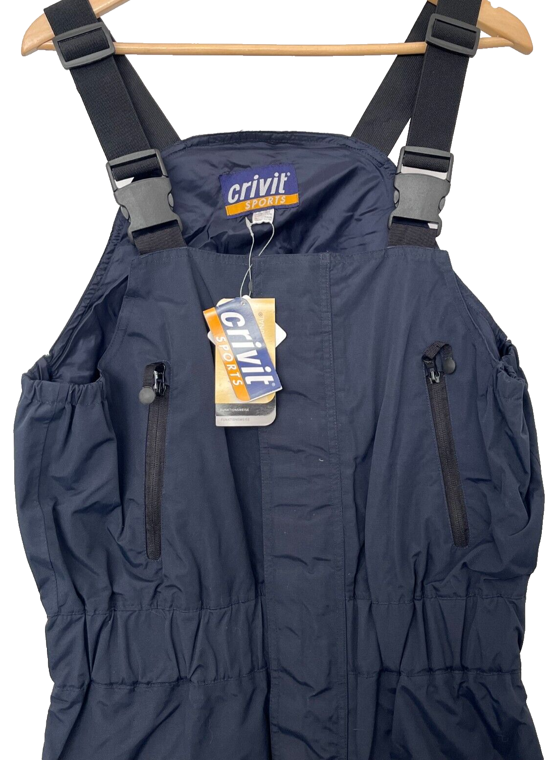 Crivit Mens Inshore Sailing Trousers Salopettes Size L Navy New with