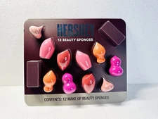 Hershey Makeup Beauty Sponges Set of 12 – Multishape Blender Puff Tools