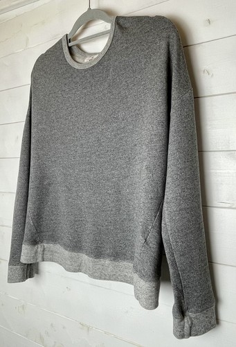 Soft Sweatshirt Grey Long Sleeves Sundry Overlapping Scalloped Back Size L UK - Picture 10 of 24