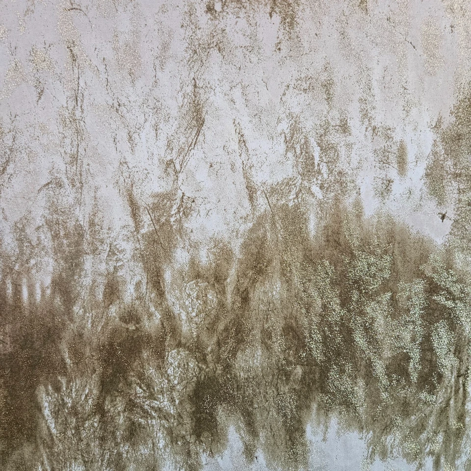 Lynn Ritchie Top Tee Womens XL Glitter Gold Ruffle Sleeve Wide Neck Stretch - Image 2 of 4