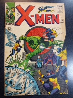 X-Men #21 (G/VG) First appearance of Dominus Marvel Comic Book First Print