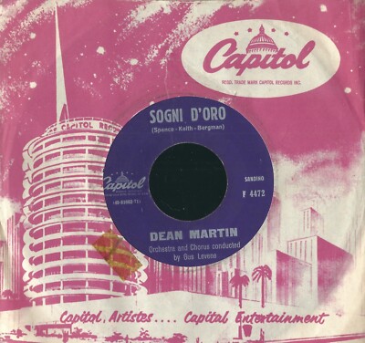 DISCO 45 GIRI                        DEAN MARTIN   SOGNI D'ORO / HOW SWEET IT IS