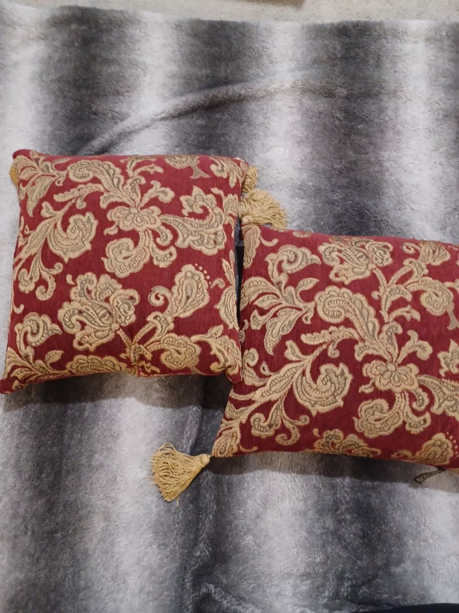 Red and gold throw hot sale