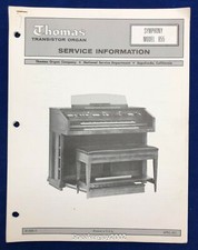 Original Thomas Organ / Symphony 855 / Service Manual