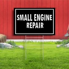 Small Engine Repair Indoor Outdoor Yard Sign