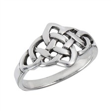 Sterling Silver Celtic Weave Ring - Free Gift...