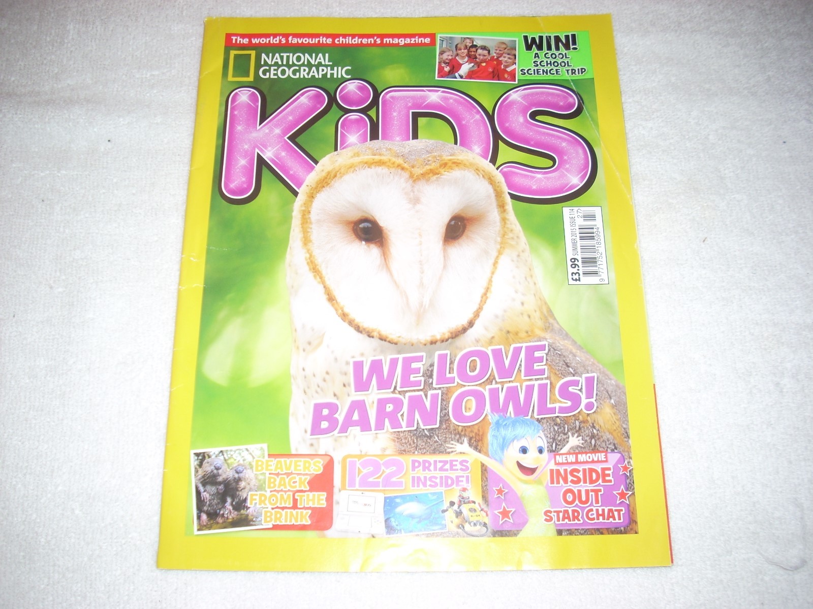 National Geographic Kids Magazine Issue 114 Summer 2015 Barn Owls