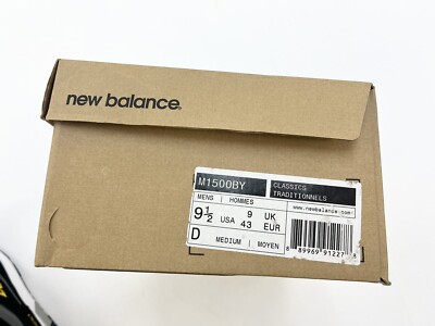 27⭐︎専用New Balance／M1500BSG Brand New Men New Balance M 1500 BY Black Yellow Sz 9.5 Suede