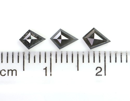 0.56 CT Natural Loose Kite Shape Diamond 5.30 MM Salt And Pepper Diamond LQ2883 - Picture 8 of 8