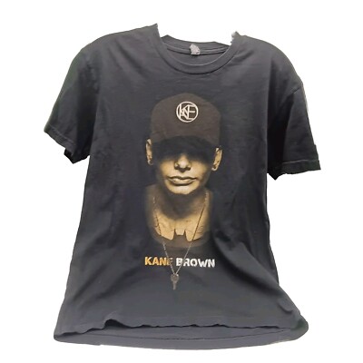 KANE BROWN 2-Sided Tour Tee Shirt Date Cities Size Small Black 2016 Tour